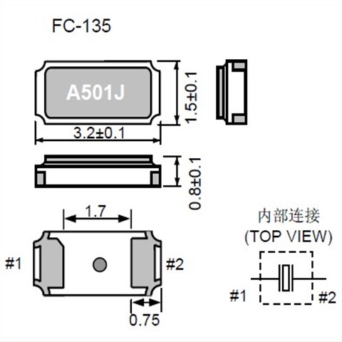 Q13FC1350000400,32.768KHz晶振,3215贴片晶振