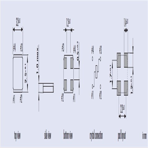 Q27.0-JXG32P4-12-30/50-FU-T1LF,JAUCH陶瓷晶振,3225晶振