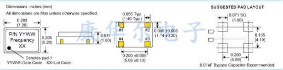 C18xx 7050 XO OSC LVCMOS 1.8V