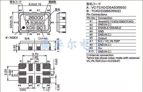 DSA535SG .(VC-TCXO)