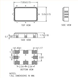 Renesas有源振荡器/XPP736156.250000I/6GWIFI晶振