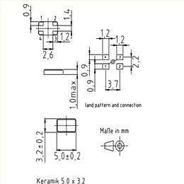 XMP-7100系列,32MHZ,XMP-7135-1A-20pF-32MHz,5032智能手机晶振,KVG晶体