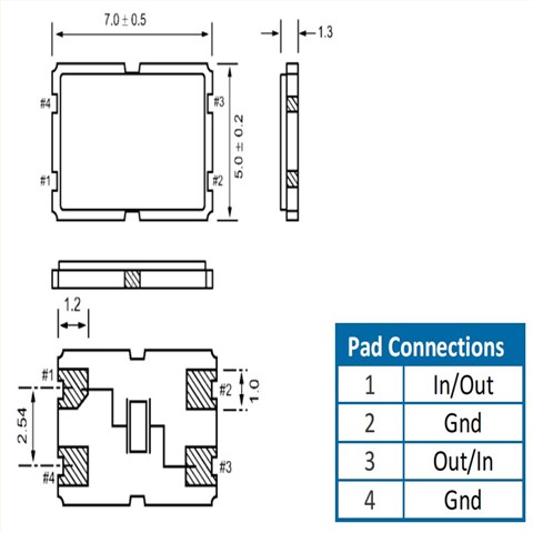 CSM-8Q,ECS-240-18-20BQ-DS,24MHz,7050mm,ECS石英晶体