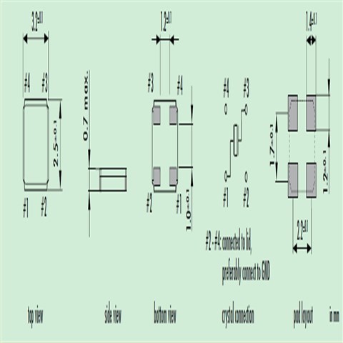 Q 19.2-JXS32-10-10/10-WA-LF,Jauch谐振器,10pF晶振